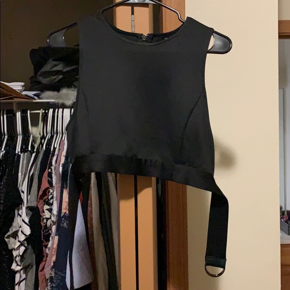 Black crop top